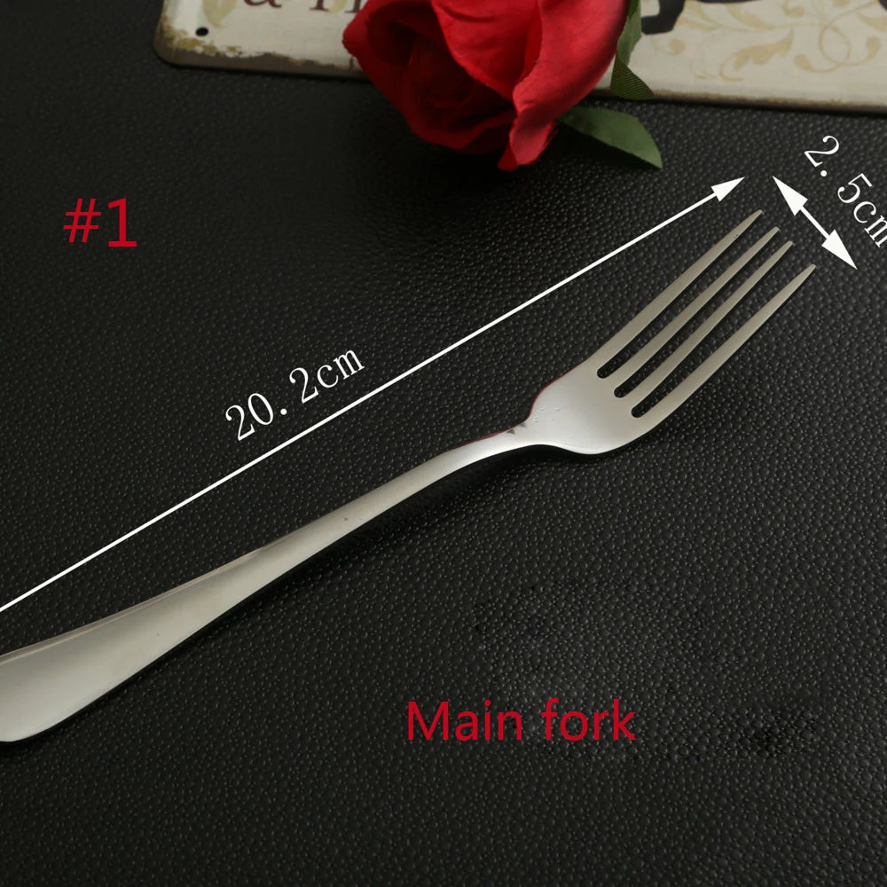 

Dining Fork for Adult Child Dessert Fruit Tableware silver sturdy Stainless Steel 2018 Fashion