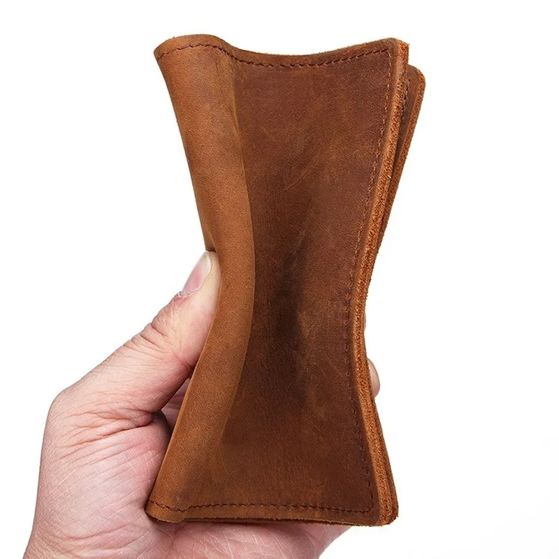 Vintage Genuine Leather Passport Holder and Slim Card Wallet
