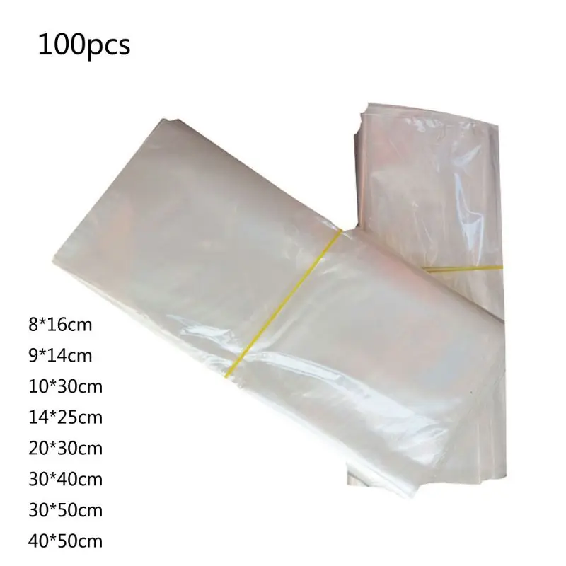 

100 Pack Odorless Clear Polyolefin Heat Shrink Wrap Bags for Gifts Packagaing Soaps Candle Jars Homemade DIY Projects