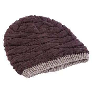 

Unisex Fashion Beanies Knit Beani Hat Winter Wool Hat For Man And Women Solid Color Elastic Hip-Hop Cap Two Styles Hot Selling