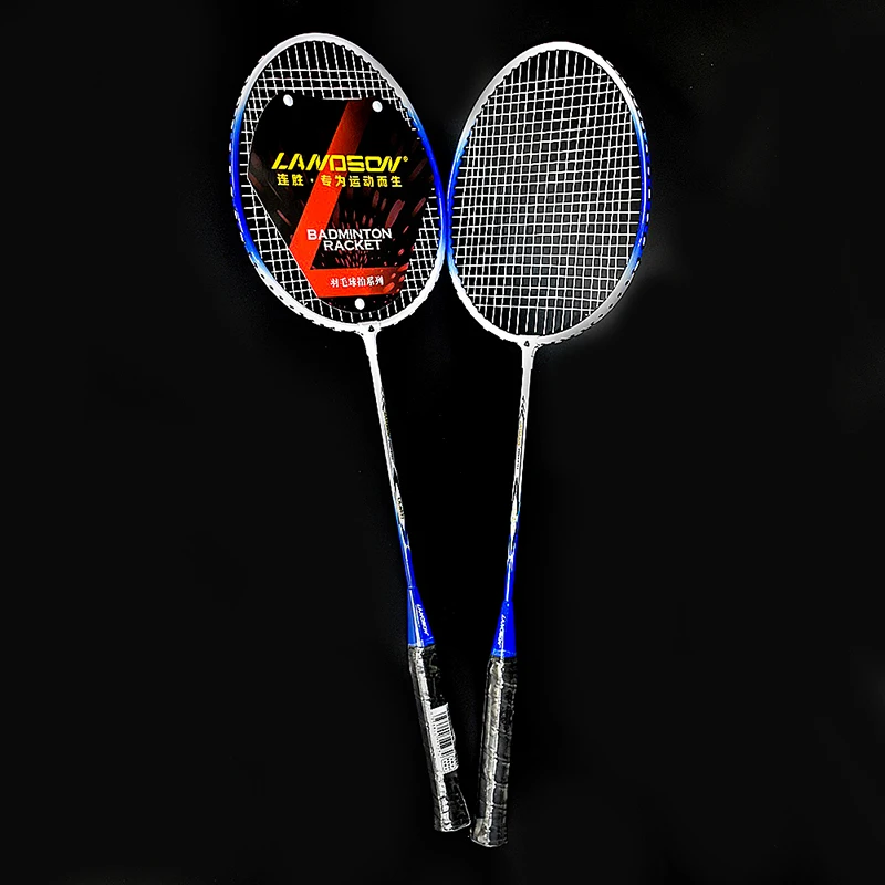 

Professional Badminton Rackets Set 2pcs Family Double Badminton Racquet Titanium Alloy Lightest Playing Badminton with Carry Bag