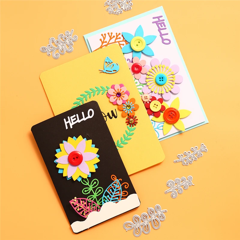 

Eastshape Foliage Branch Metal Cutting Dies Flower Leaf Dies for Christmas Card Making Scrapbooking Embossing Cuts Stencil Craft