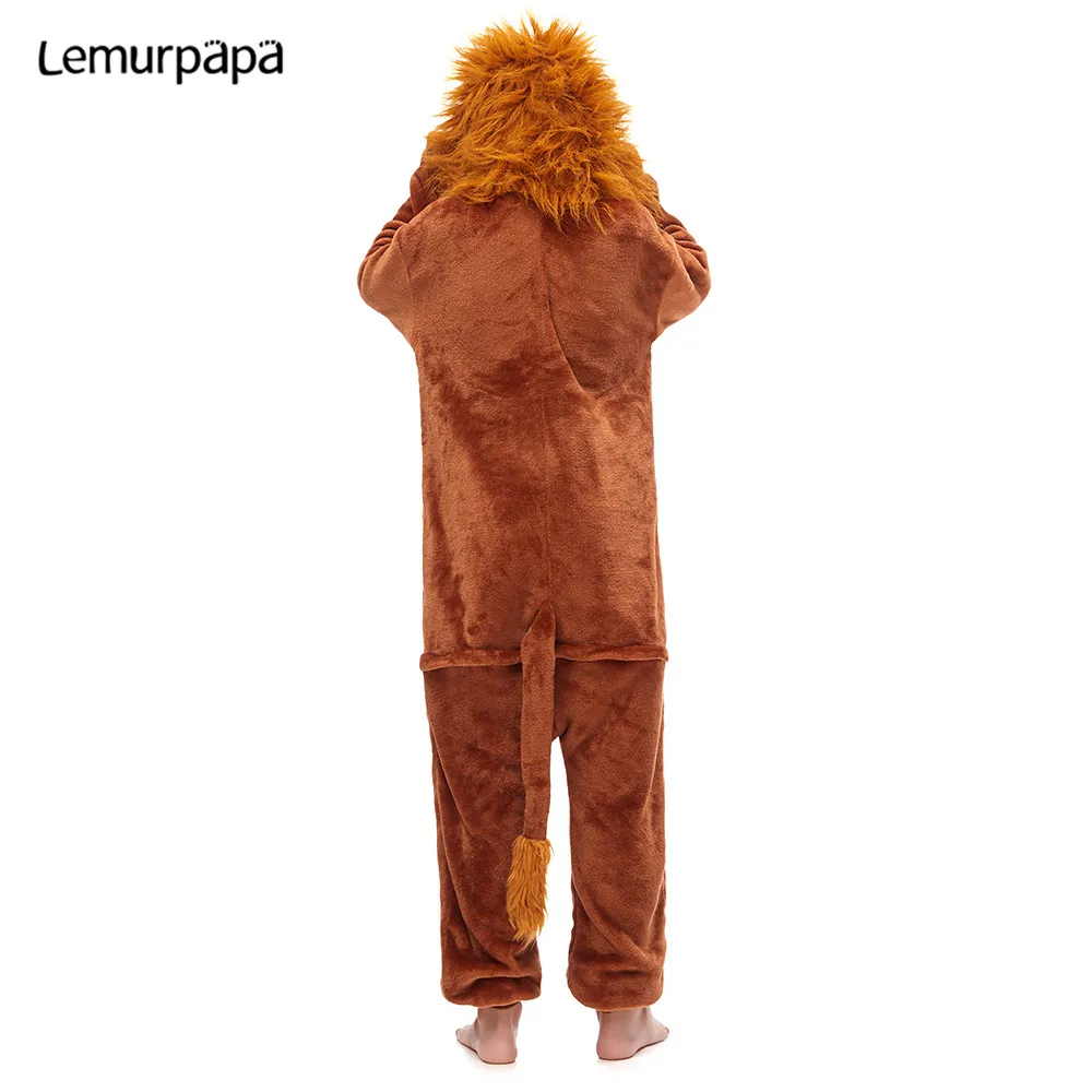 Cartoon Lion Kigurumis Onesies Kid Sleepwear Animal Cute pajama Homewear Girl Boy Party Clothing Cosplay Jumpsuit Child Costume