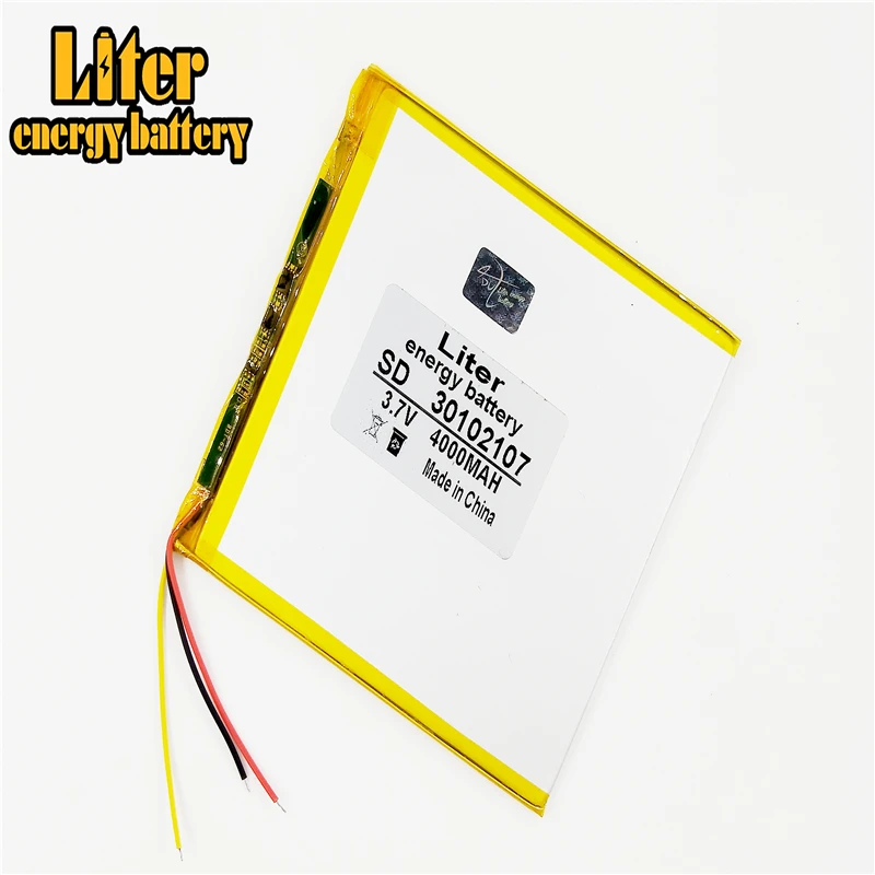 3.7V 3 line lithium polymer battery 30102107 4000MAH mobile power DIY tablet computer x80
