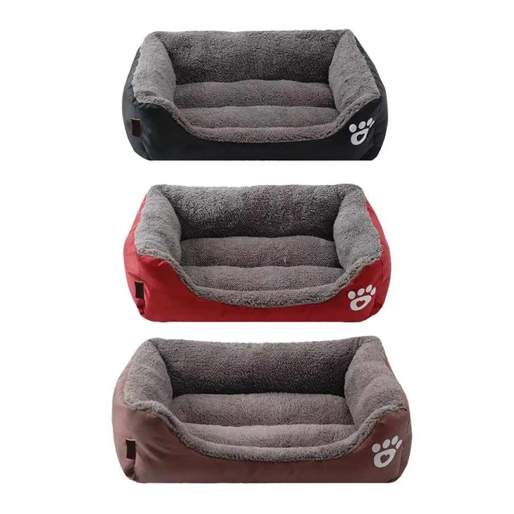 Best Paw Pet Sofa Dog Beds Soft Fleece Warm Dog Cat Bed House Moisture Proof Dog Kennel Pad for Chihuahua Yorkshire Golden S M L