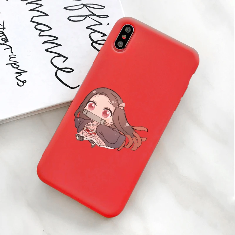 Nezuko Kamado Chibi Kimetsu No Yaiba чехол для телефона прозрачный мягкий Tpu чехол для iPhone 6S 6 7 8 Plus X Xs Max Xr силиконовый чехол для телефона