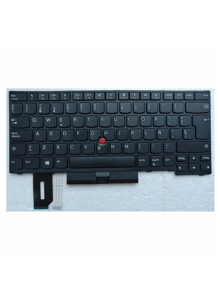 Teclado Espanhol para Lenovo Thinkpad L480 T490 E490 T495 E480 T480s L380 L390 Yoga L490 P43s Laptop sp - Imagem 4