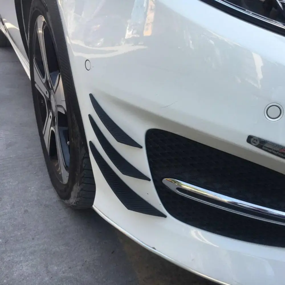 Universal Fit Front Bumper Lip Diffuser Splitter Fins Body Spoiler Canards Chin Car Tuning Canard car bumper spoiler,bumper lip decoration,bumper lip,car rear bumper lip,front bumper decoration 6pcs/lot