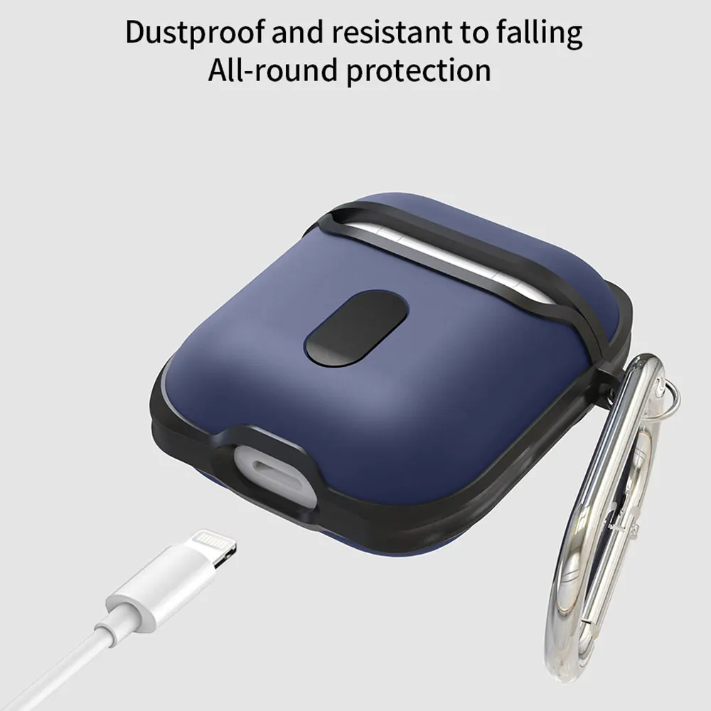 WIWU силиконовый чехол для наушников для Airpods 1 2 Водонепроницаемый защитный чехол для Apple Airpods 2