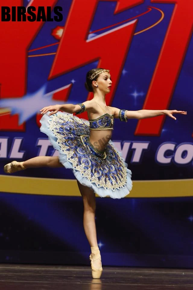 Le Corsaire, синяя профессиональная балетная пачка, классическая балетная пачка, костюм для соревнований, балетный костюм bt9057