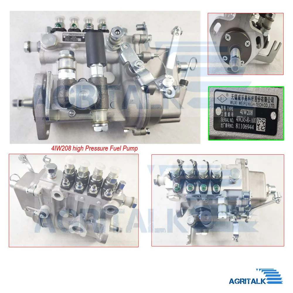 

The high pressure fuel pump with code 4IW208 for Yangdong engine YD490 parts, part number: N485Q-17001L