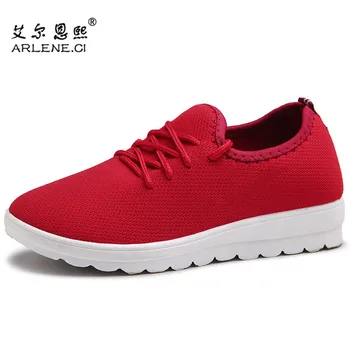 

2020 Women Running Shoes Sneakers Shoes Woman Sport Shoes Ladies Lace-Up Mesh Breathable Light Sock Footwear Chaussures Femmes