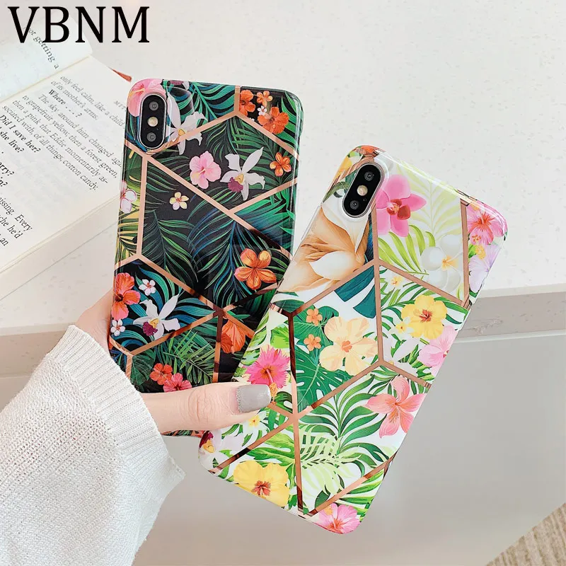 

Gold Printed Rhombus Floral Elephant Phone Case For iPhone XR Case For iPhone X XS Max 6 6S 7 8 Plus Soft Silicone Cover Coque
