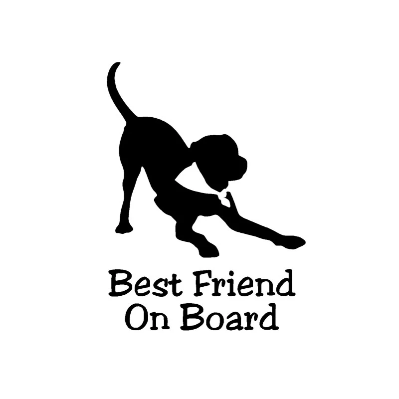 Наклейка Dawasaru Best Friend из ПВХ 13 Х9 см персонализированные наклейки для автомобиля |