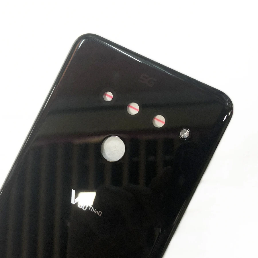Стеклянный корпус чехол для LG V50 ThinQ 5G LM-V500 LM-V450PM задняя крышка батарейного отсека задняя дверь сменная панель для ремонта часть