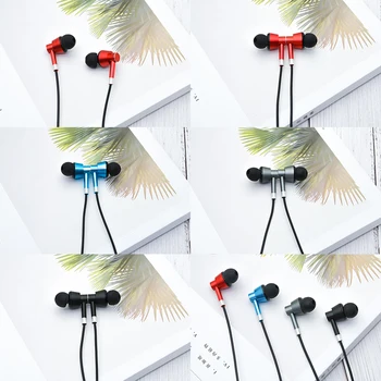5.0 のbluetoothイヤホンスポーツネックバンド磁気ワイヤレスイヤホンステレオイヤフォン音楽防水マイクですべての電話