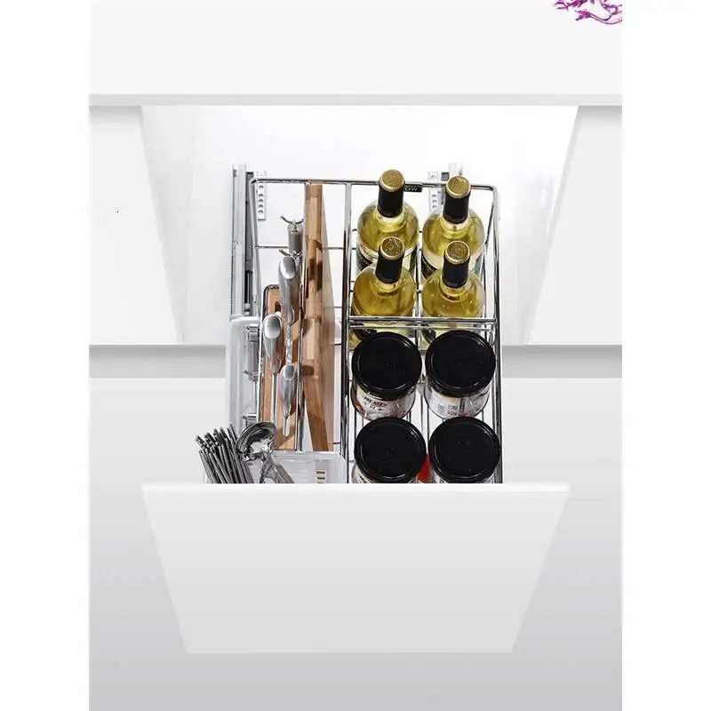 Alacena Organizar Organizador Kuchnia Cestas Para Colgar En La Ducha Органайзер из нержавеющей стали для кухонного шкафа