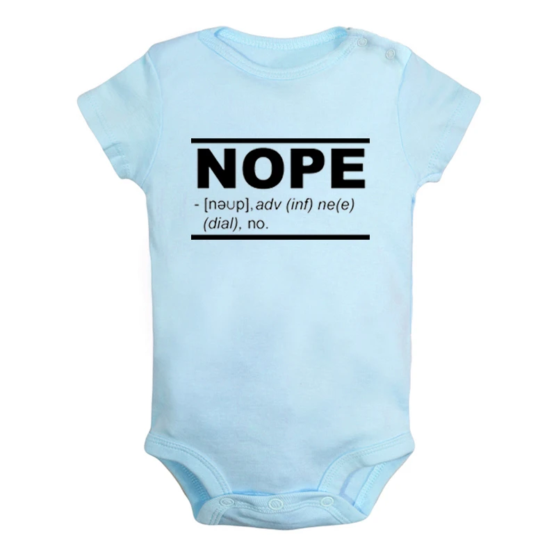 JcBaby1223BLD Nope фонетический символ, красная печать, печать, Nope, Одежда для новорожденных мальчиков и девочек, комбинезон с принтом, боди для младенцев, одежда с короткими рукавами - Цвет: JcBaby1223BLD