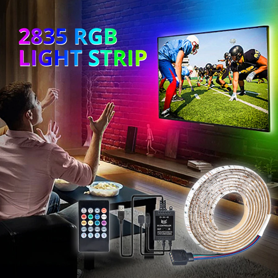EeeToo Ночной светильник светодиодный для спальни RGB Светодиодная лента с