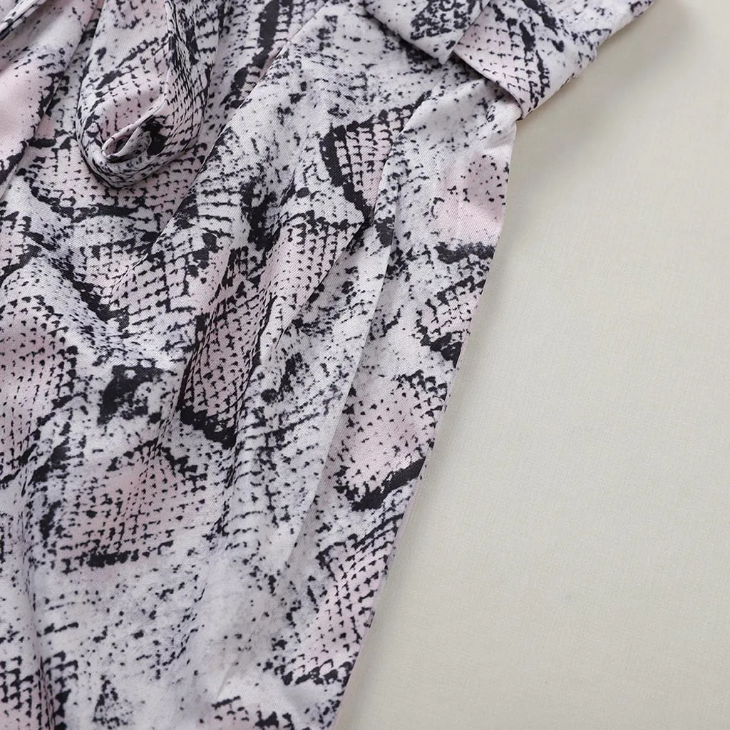 Summer Animal Snake Print High Waist Shorts Women Casual Loose Short Biker Shorts Mujer Beach Party Clubwear