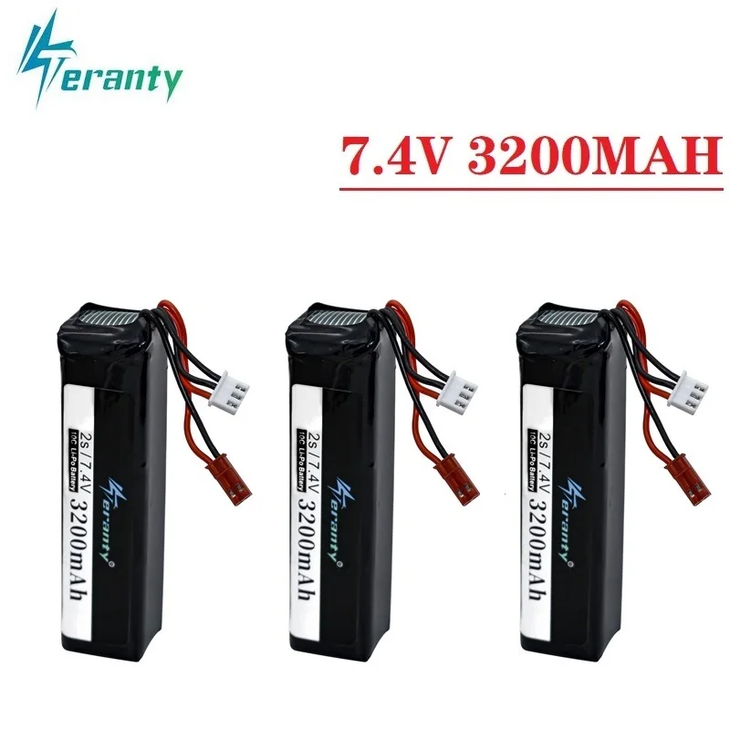Aggiorna La Batteria Lipo 7.4V 3200Mah Per Gli Accessori Del Giocattolo Della Batteria Lipo 7.4V Del Trasmettitore Frsky Taranis X9D Plus