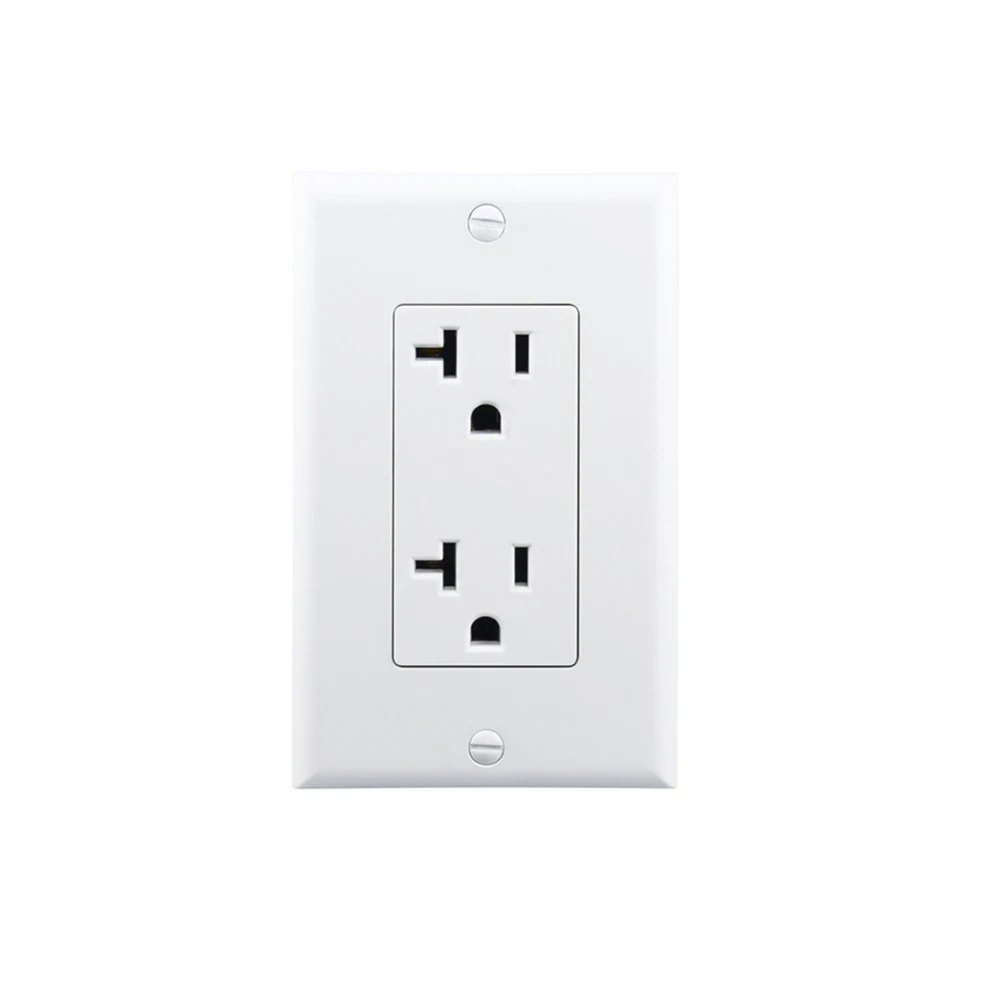 125V 20A US Plug Wall Pop Socket 15A Double American UL Socket USA Electric Wall Outlet Panel Standard Power Sockets 115x70mm - Тип: 15A
