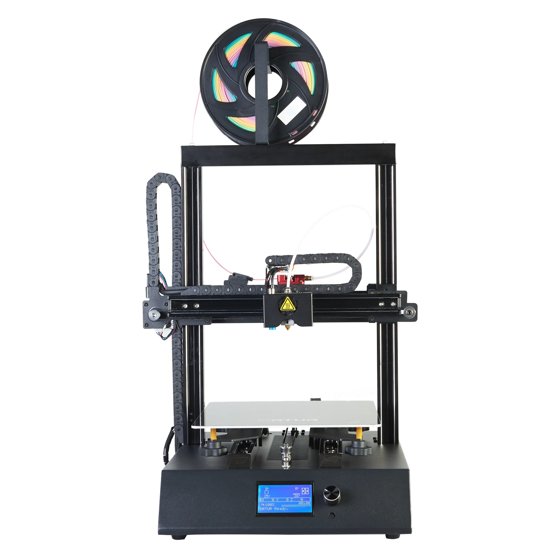 Новейший Ortur 3d принтер двухосевой линейный направляющий принтер 3D Съемная Углеродистая стальная пластина, печать с отключением питания Новейший Ortur 3d принтер двухосевой линейный направляющий принтер 3D Съемная Углеродистая стальная пластина, печать с отключением питания