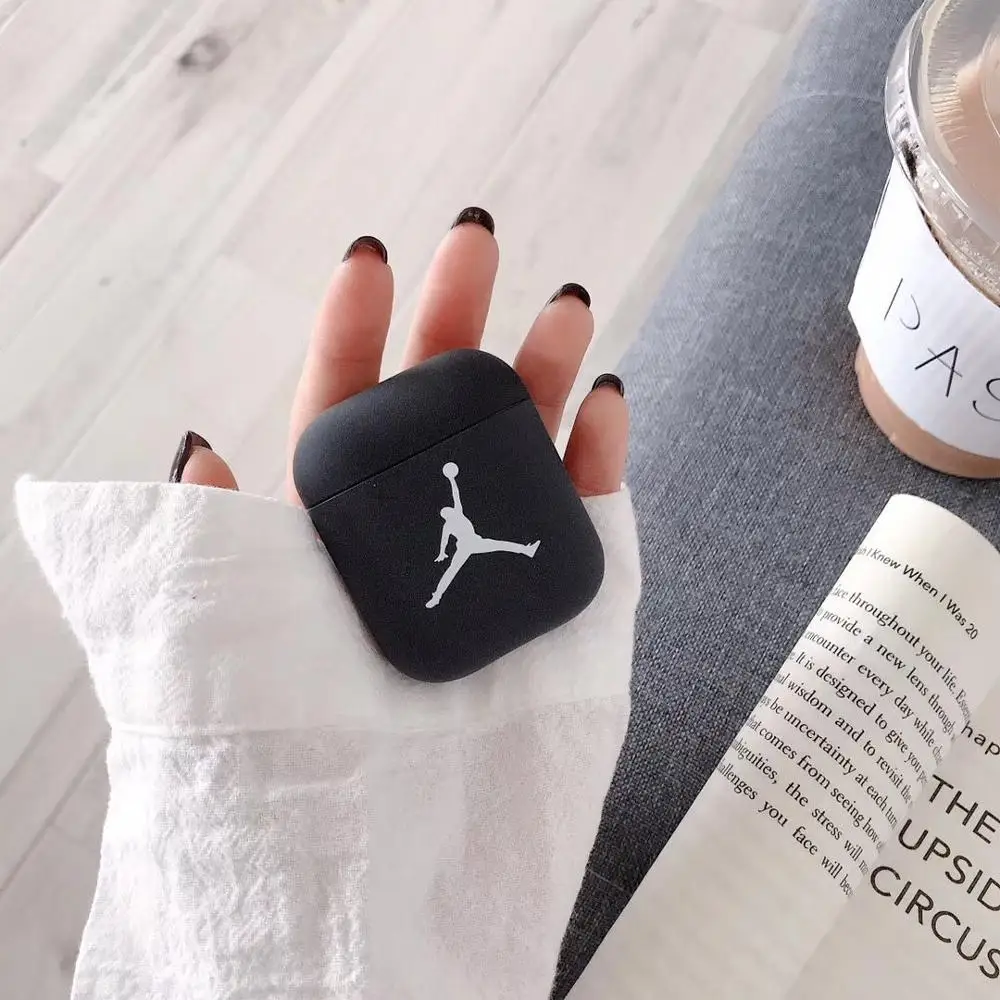 Роскошная Спортивная карта 23 Jordan+ кольцо Bluetooth беспроводная гарнитура Набор силиконовый чехол для гарнитура для airpods защитный чехол против падения - Цвет: 4