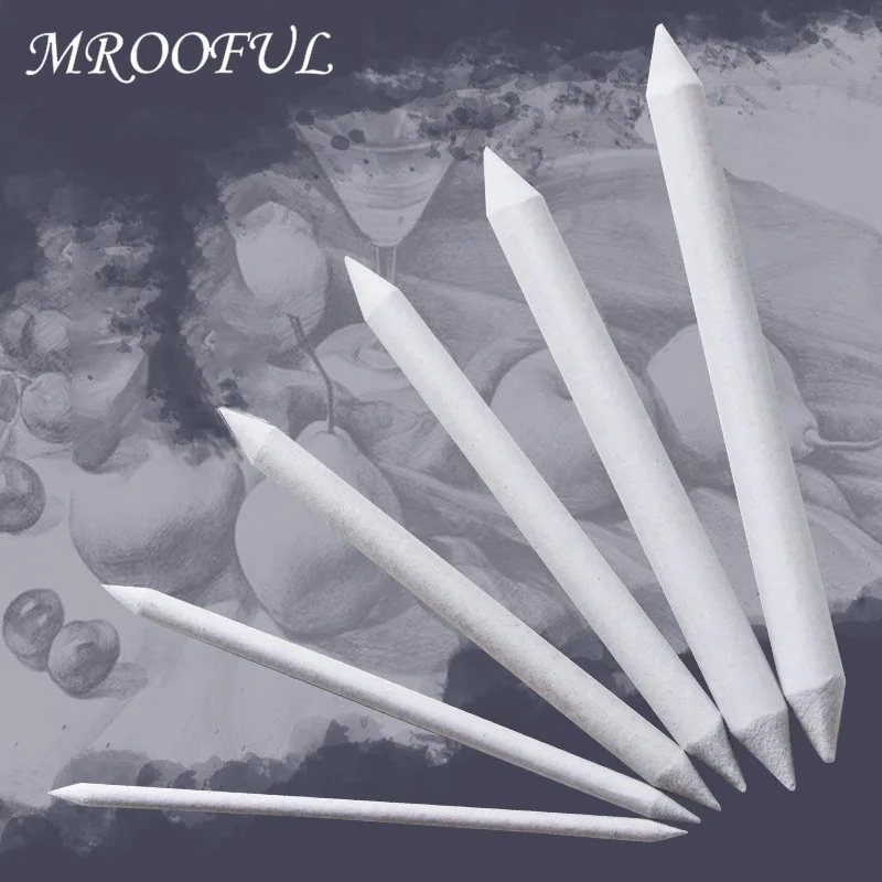 

6Pcs Double Head Durable Art White Drawing Charcoal Sketcking Tool Rice Paper Pen Supplies Sketching Paper Pencil Stationery