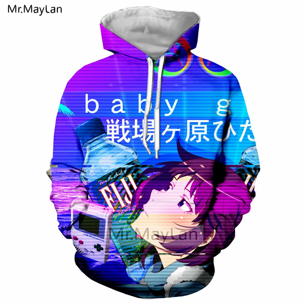 Harajuku 3D с парным пальмовое дерево Fuji воды Аризона Зелёный чай куртка Для женщин Уличная толстовки с капюшоном и цветочным узором; спортивные костюмы для девочек комплекты 5XL - Цвет: Hoodies02