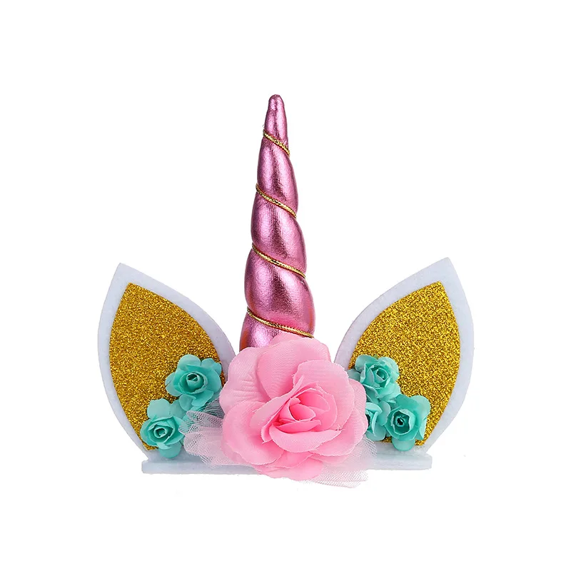 licorne cake topper anniversaire love gift wedding unicorn cupcake cake happy birthday deco anniversaire licorne decorating tool cake decorating supplies aliexpress