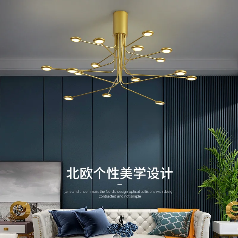 

Modern led ceiling light for living room, adjustable angle, with remote control light, dining room and kitchen lighting