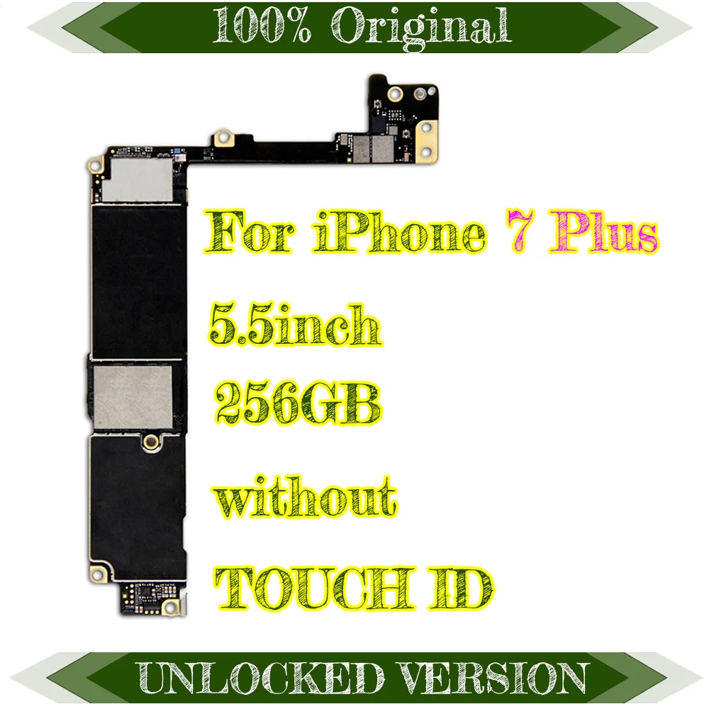 256 ГБ для iphone 7 plus, материнская плата с IOS, оригинальная разблокировка Icloud для iphone 7, 5,5 дюймов, материнская плата с чипами