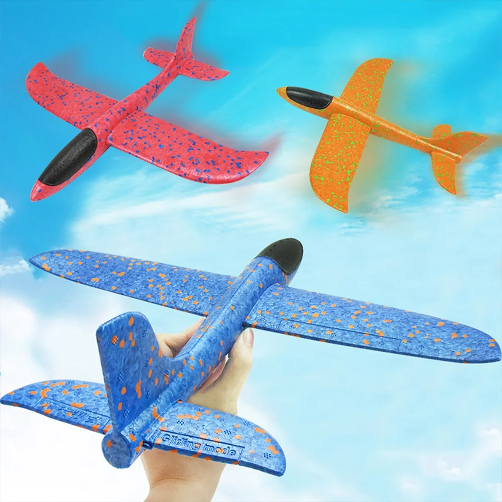 3 шт. DIY ручной бросок Летающий планер игрушки-самолеты для детей EPP пена модель аэроплана вечерние наполнители Летающий планер самолет игрушки игры