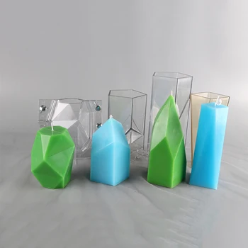 

DIY home dec unique shapes candle mold making shaped marble molds for candles kaarsen maken diy manual wax candles lz71
