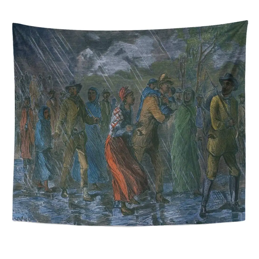 

Runaway Fugitive Slaves Fleeing from Eastern Maryland to Underground Home Decor