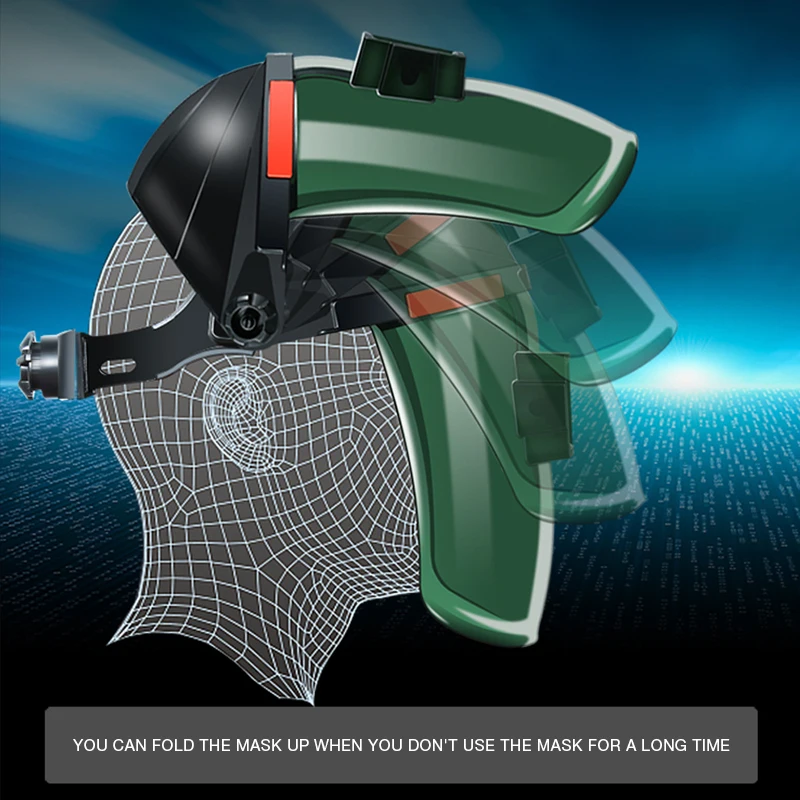 Солнечный автоматический сварочный шлем Сварочная маска на голову аргоновая дуговая сварочная крышка сварочный защитный шлем
