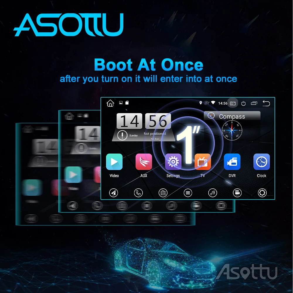 Cheap Asottu PX30 android 9.0 car dvd gps player for hyundai Tucson ix35 2018 car dvd gps navigation raido video  player  car stereo 3