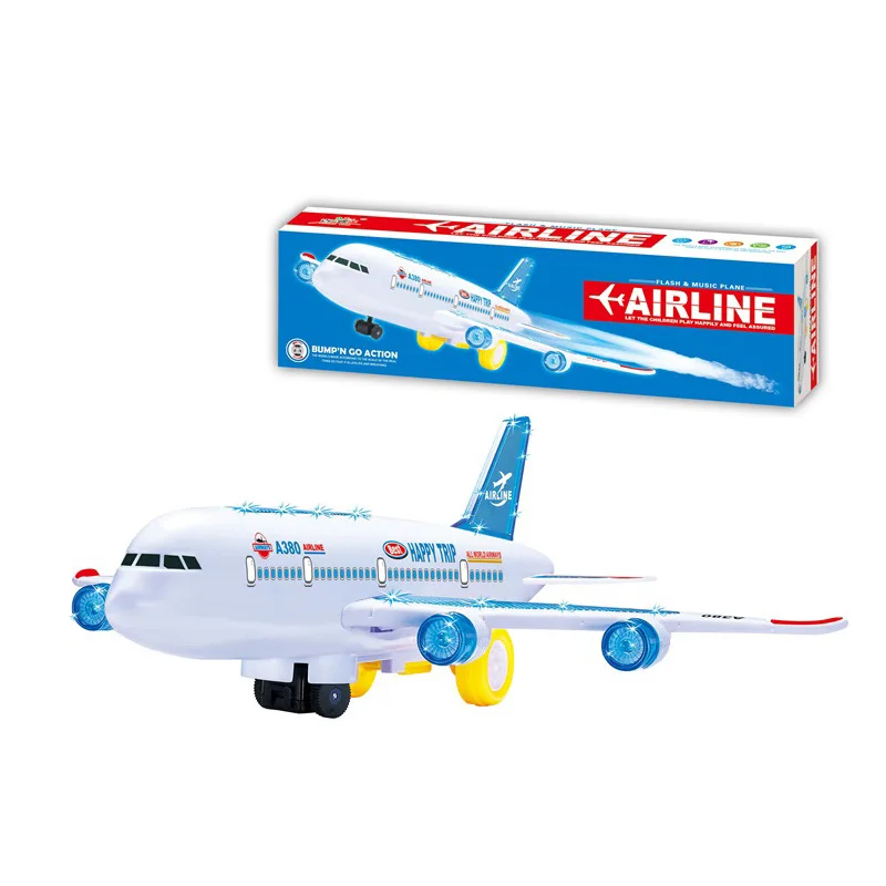 

Airbus A380 Electric Universal Light Airplane Children Stall Electric Model Plane Toy Wholesale