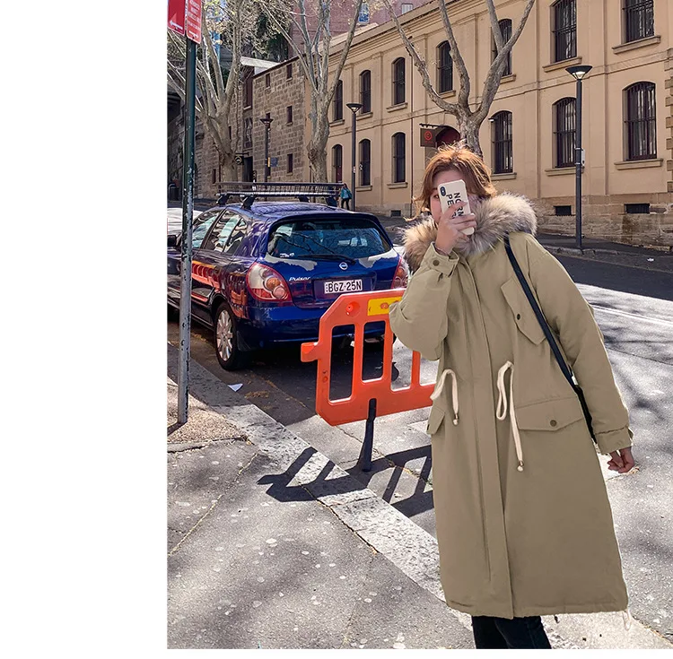Одежда с хлопковой подкладкой для фотосессии, женская зимняя Толстая куртка с хлопковой подкладкой, стиль, рабочая одежда, хлопковое пальто, корейский стиль Loo