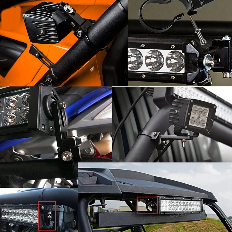 2 шт. трубка Булл Ролл Бар Кронштейн зажимы для внедорожных Led Utv светильник бар