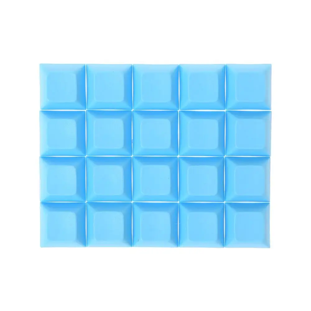 PBT Keycaps DSA 1u пустые печатные колпачки для игровой механической клавиатуры - Цвет: Синий