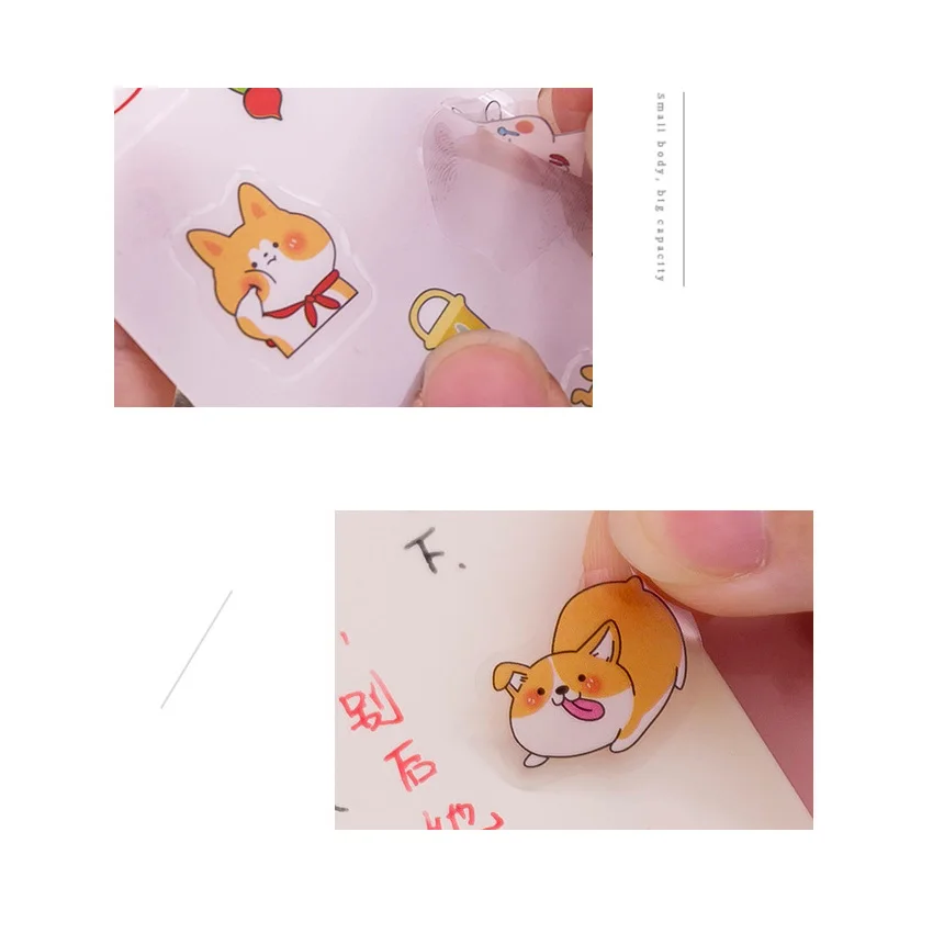 20packs/lot Cartoon Scrapbooking Creative Transparent Pvc Stickers For The Diary Decorative Stickers For Children Room