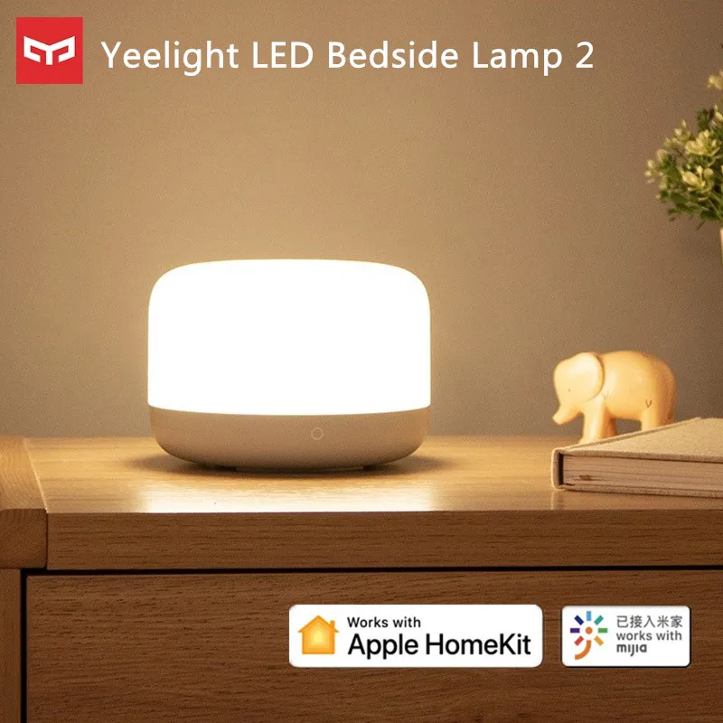 Yeelight YLCT01YL светодиодный прикроватный светильник 2 интеллектуальное приложение голосовой пульт дистанционного управления RGB цвет CTiming ночник работа с Apple Homekit