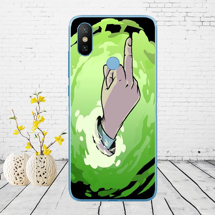 209DD Rick and Morty Season Soft Silicone Cover Case for Xiaomi Redmi 6 6a mi 8 a2 lite note 5 6 pro 7 case