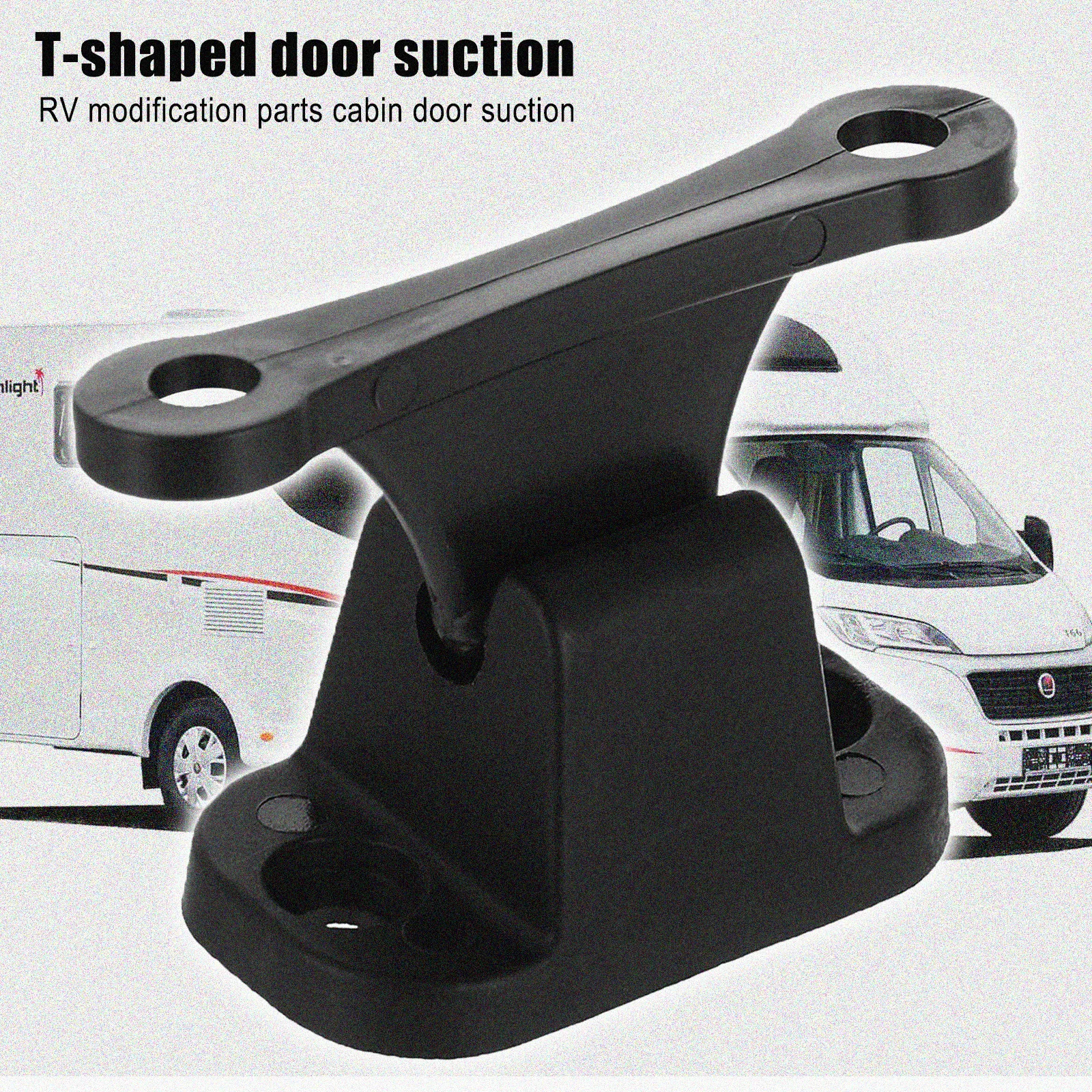 T Shape Door Stop Retaining Catch Holder Set Reinforced Nylon Buckle Clips for Camper RV Motorhome Caravan Campervans