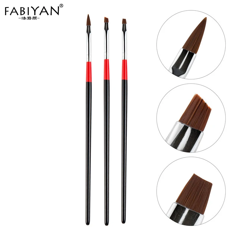3 шт. набор кистей для рисования в горошек|brush manicure|manicure brushes setnail gel brush set |
