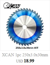 XCAN 1 шт. Диаметр 250-300 мм 28/40/60/80T циркулярная пила по дереву лезвие mulitpurpose TCT твердосплавный пильный диск