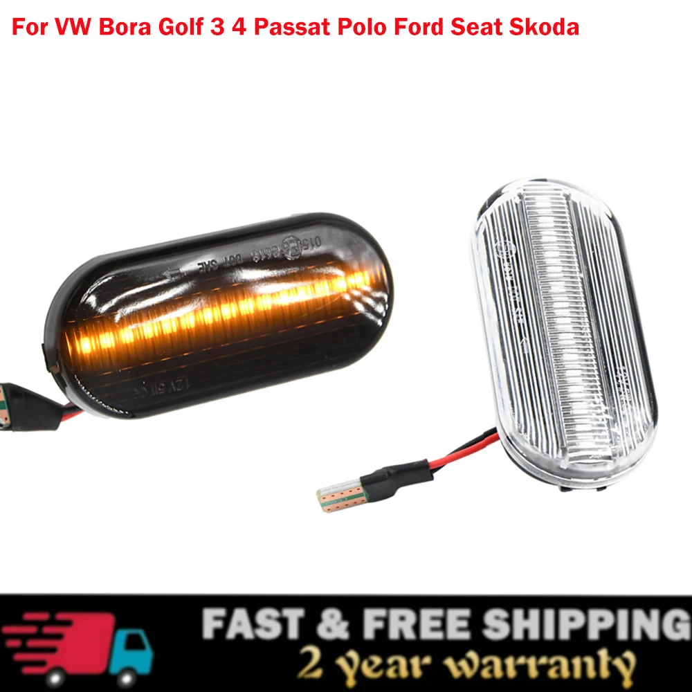 Per Volkswagen Vw Bora Golf 3 4 Passat 3Bg Polo Sb6 Indicatore Di Direzione Laterale A Led A Scorrimento Dinamico