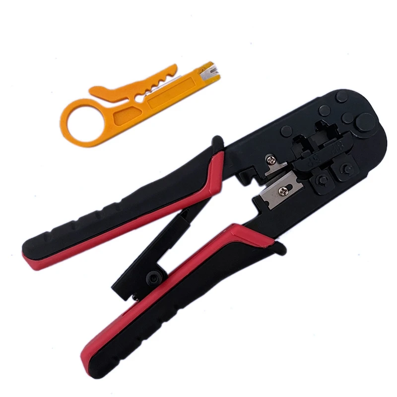 RJ45 Crimping Tool RJ45 Network Cutting Tools 8P Crimper Cutter Stripper Plier for Modular RJ12 RJ11 Crimp Crimper networking tools Networking Tools